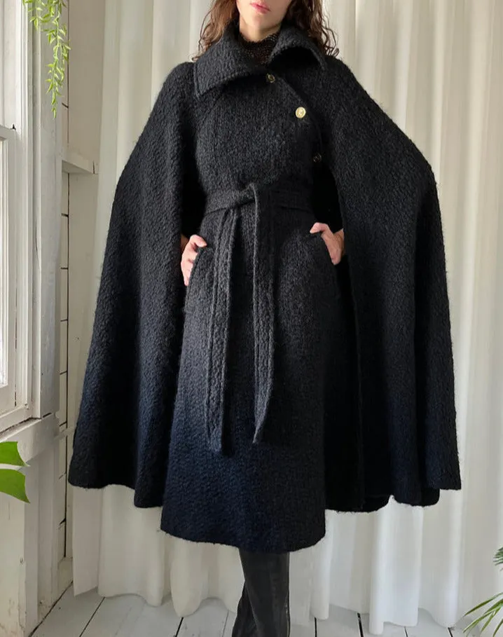 70s Roberta Di Camerino Wool Cape | S-L