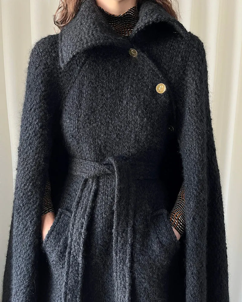 70s Roberta Di Camerino Wool Cape | S-L