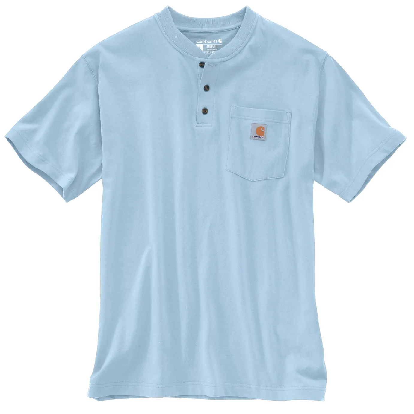 CARHARTT LOOSE FIT HEAVYWEIGHT SHORT-SLEEVE POCKET HENLY T-SHIRT K84