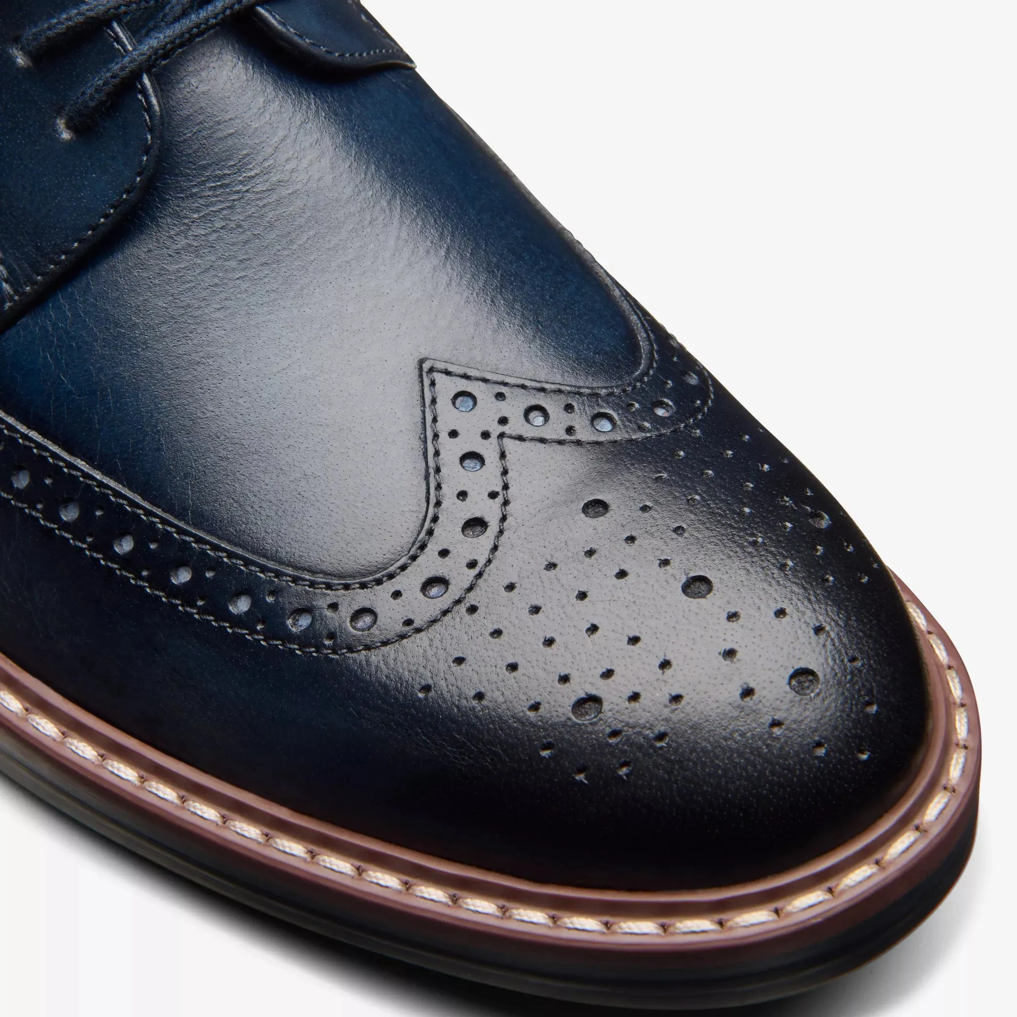 Clarks Men's Aldwin Limit Navy Leather