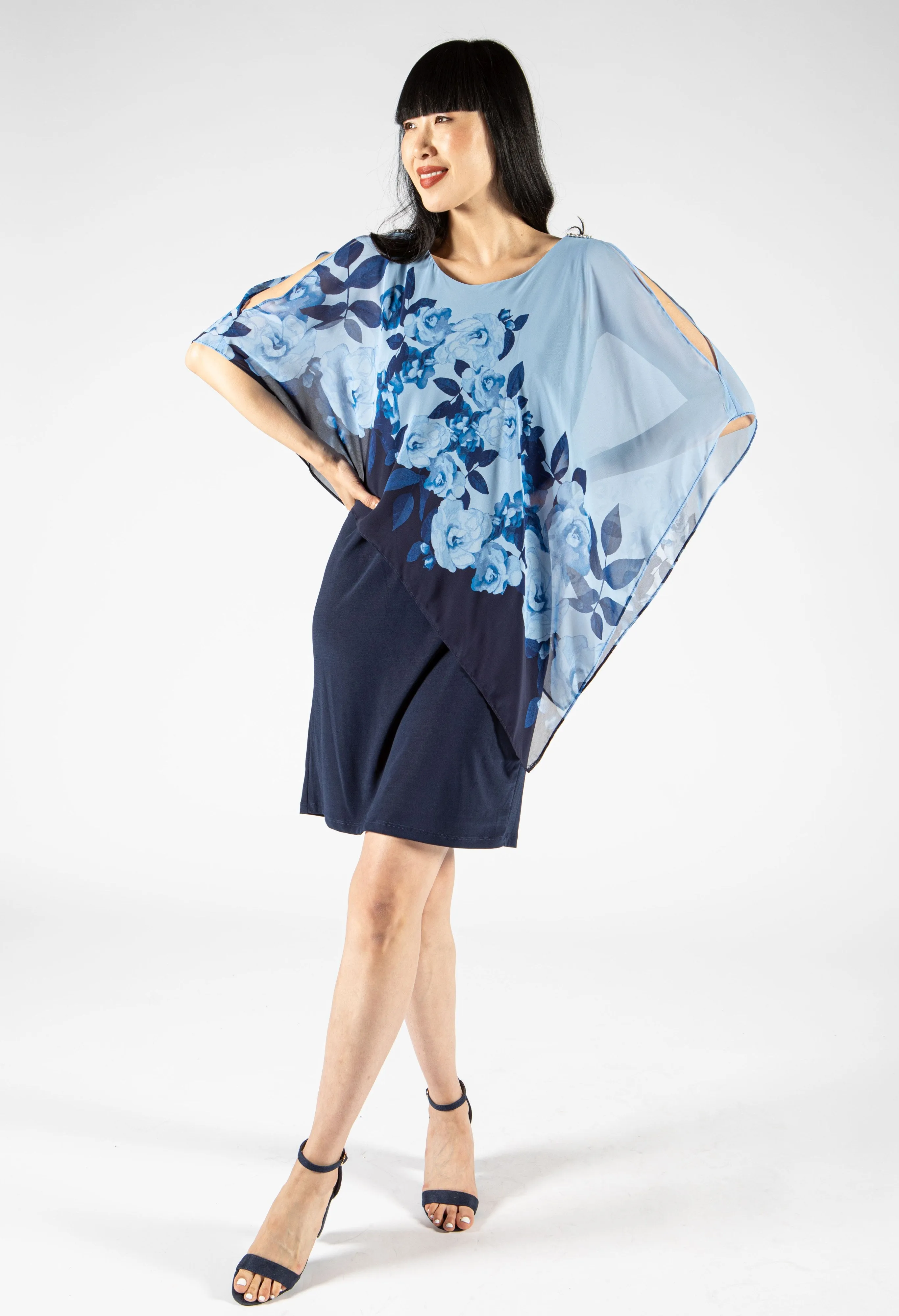 Floral Overlay Dress