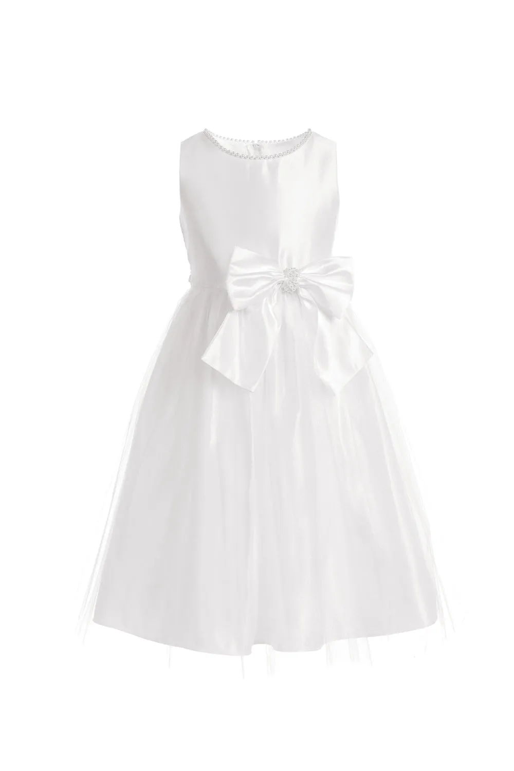 Flower Girl Beautiful Satin Dresses - LAK781