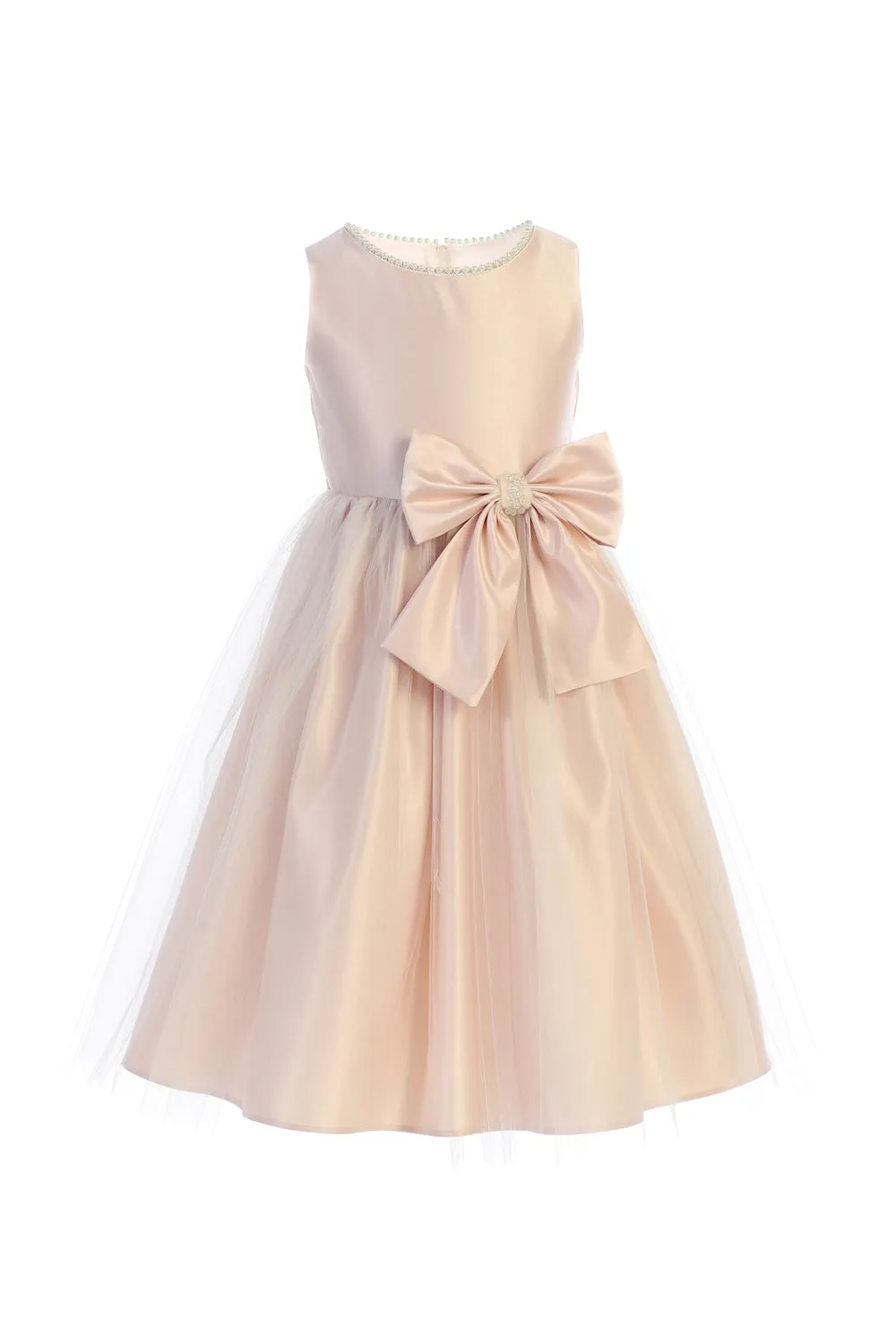 Flower Girl Beautiful Satin Dresses - LAK781