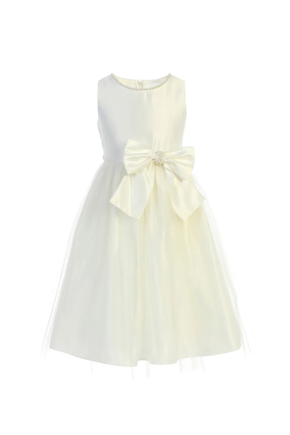 Flower Girl Beautiful Satin Dresses - LAK781