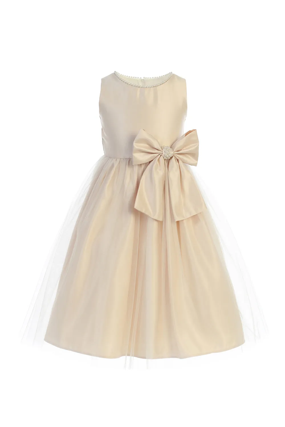 Flower Girl Beautiful Satin Dresses - LAK781