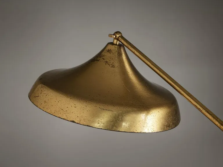 Fontana Arte Floor Lamp in Brass and Glass