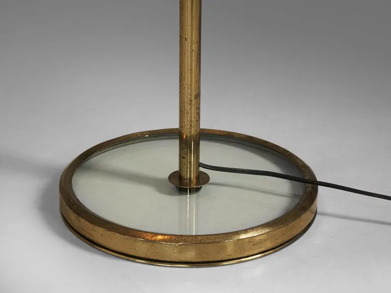 Fontana Arte Floor Lamp in Brass and Glass