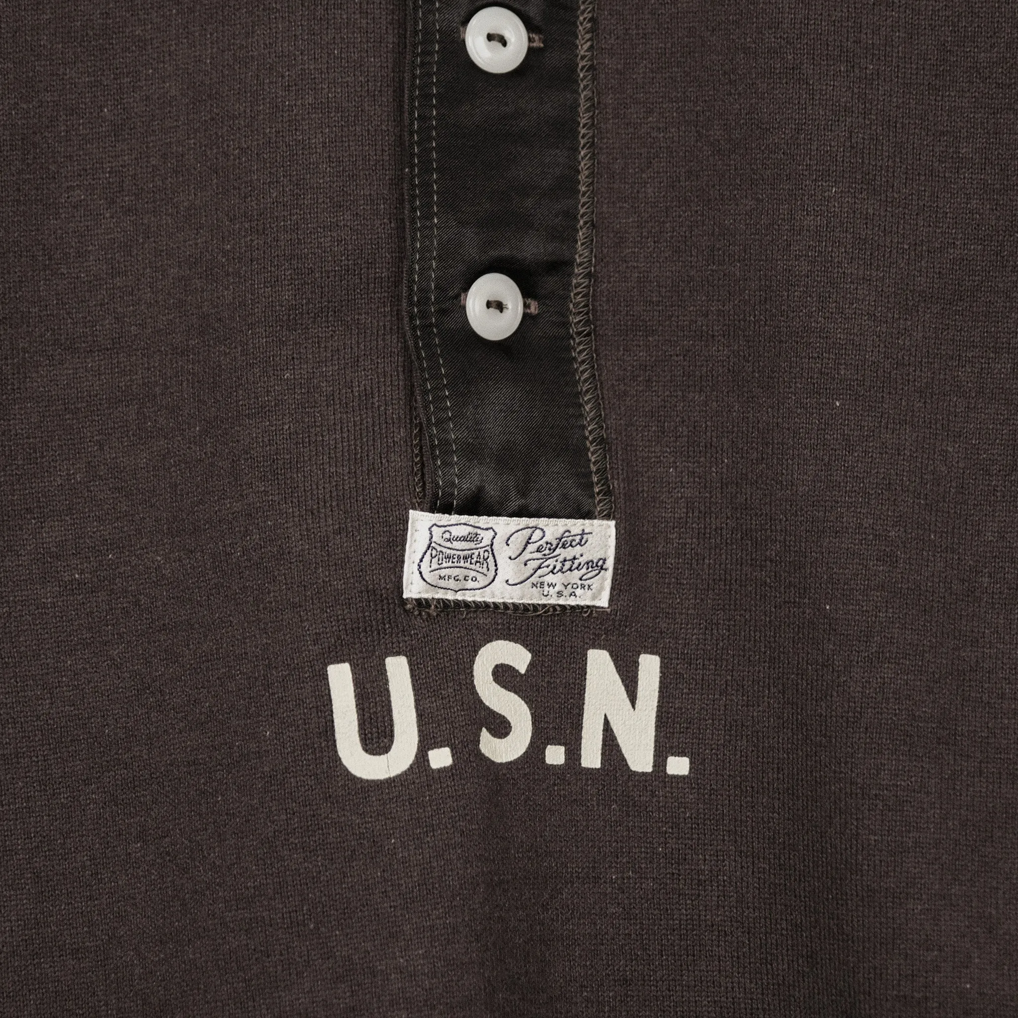Freewheelers  U.S.NAVY "Jolly Rogers" VF-17 Henley Shirt