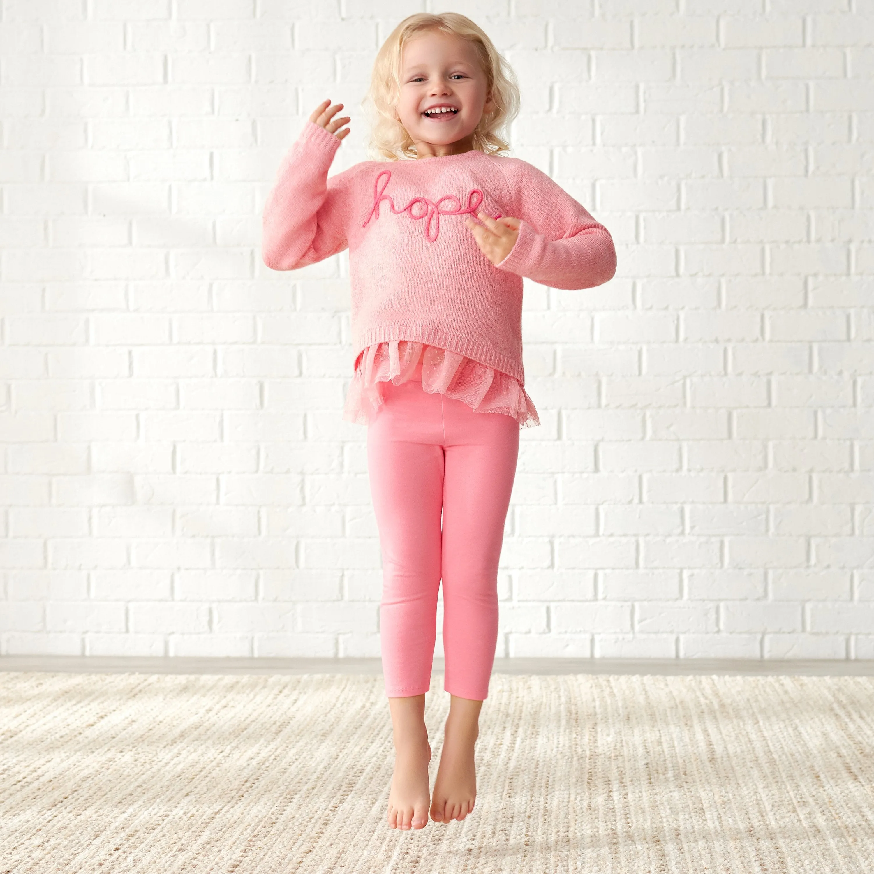 Infant & Toddler Girls Pink Leggings