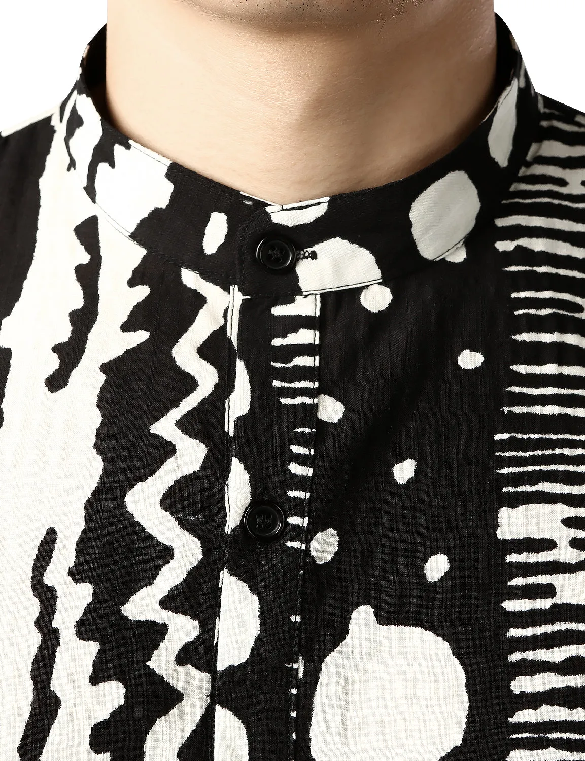 JOGAL Men's African Dashiki Print Henley Shirt Long Sleeve Casual Button Down Shirts