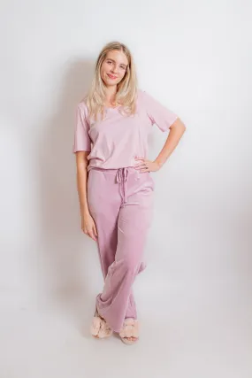 Pink V-Neck T-Shirt