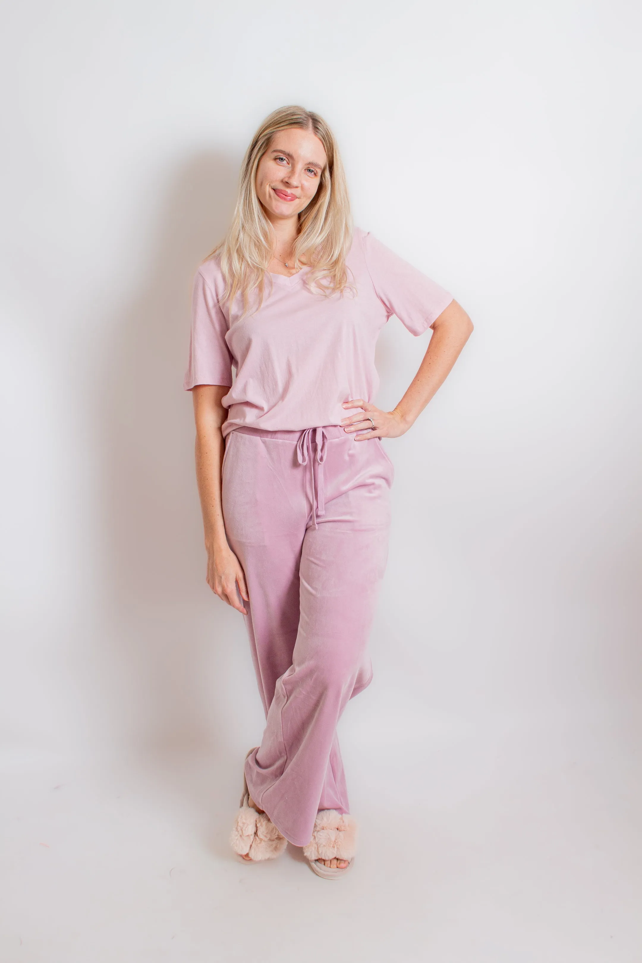 Pink V-Neck T-Shirt