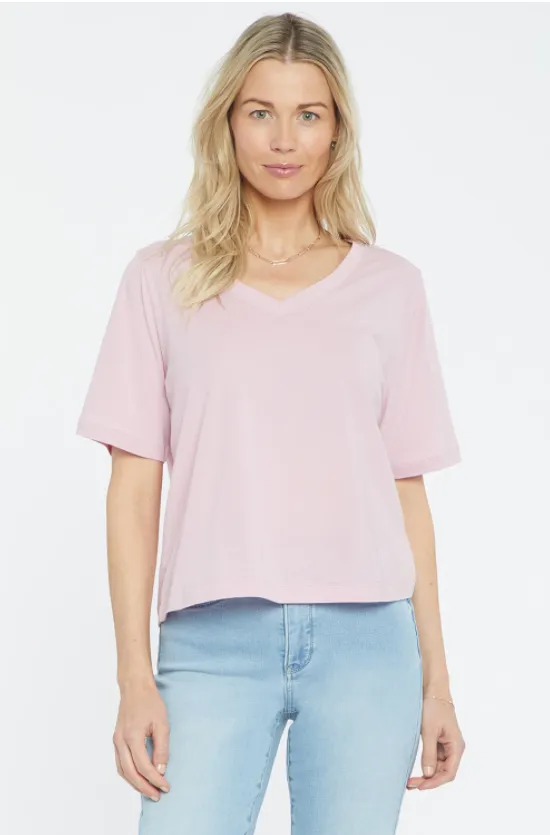 Pink V-Neck T-Shirt