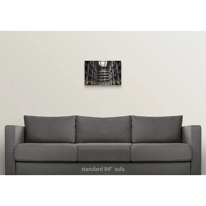 "Interiors of a library, Peabody Institute, Johns Hopkins University, Baltimor" Canvas Wall Art