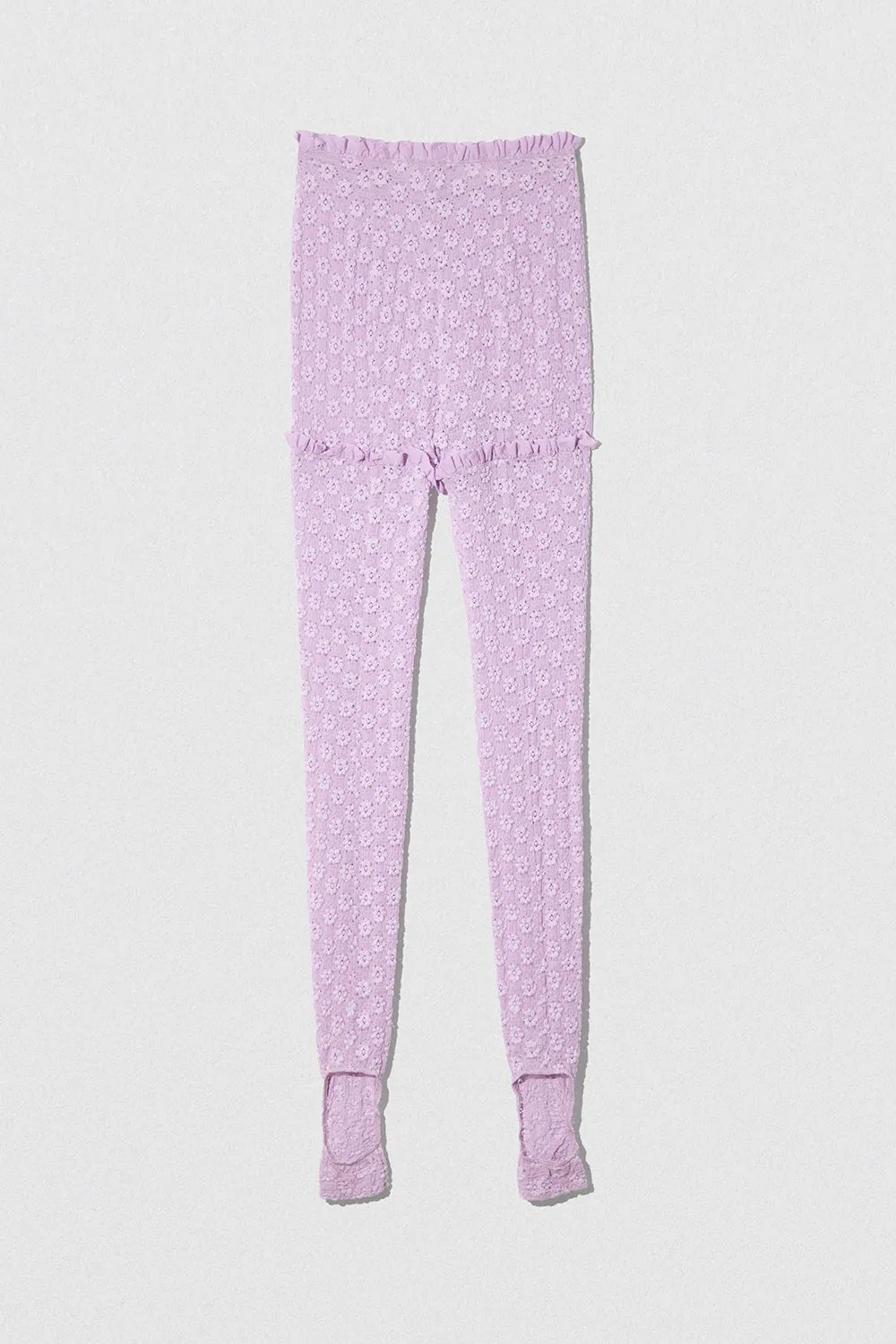 Rubi Leggings Lilac Floral Lace