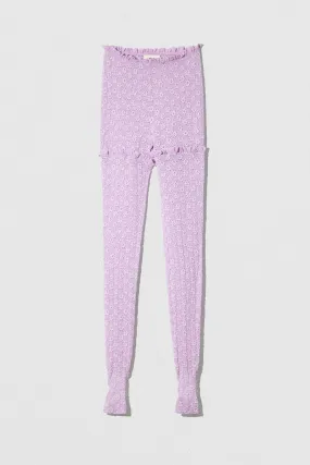 Rubi Leggings Lilac Floral Lace