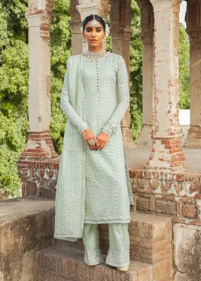 Shalwar Kameez Woman in Mint Green Shade 2021 #PF157