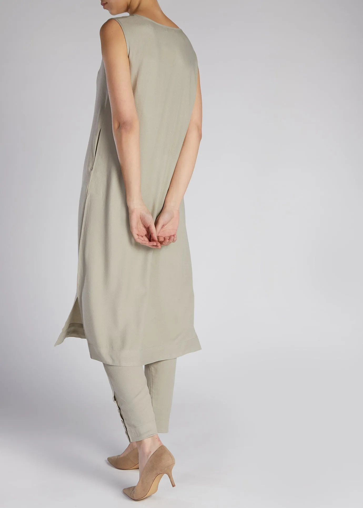 Slip Dress Light Grey