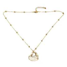 Stacked Heart Necklace