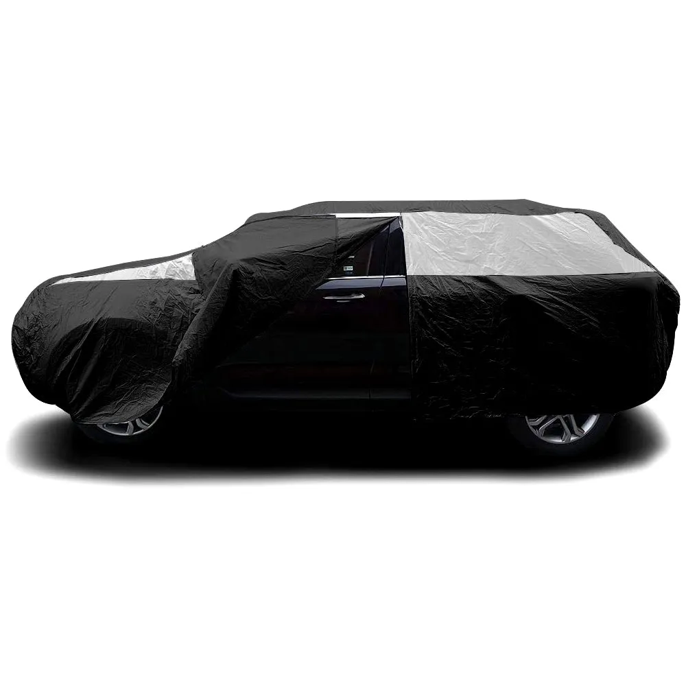 Titan Premium Multi-Layer PEVA Car Cover for Compact SUV 170-187 Inches Long - Jet Black