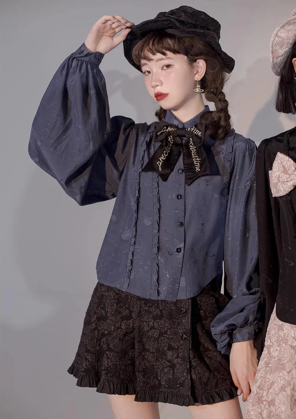 ZJstory~Starry for You~Vintage Lolita Shirt American Retro Style Blouse