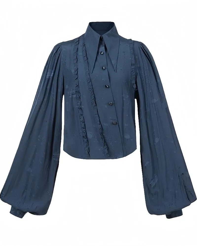 ZJstory~Starry for You~Vintage Lolita Shirt American Retro Style Blouse
